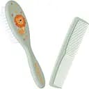 Расческа и щетка Baby Nova с искусственной щетиной, голубая (3965306)