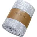 Покривало стьобане Home Line Печворк гілочки 210x240 см сіре (177318)