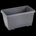 Горшок для цветов Serinova балконный Villa, 6 л, антрацитовый (V610-Antrasit)