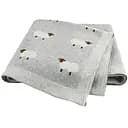 Плед Дитячий Lovely Svi Бавовна 80х100 см В'язаний Сірий Вівці (3180223)