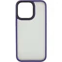 TPU+PC чехол Metal Buttons для Apple iPhone 14 Pro 6.1" Темно-фиолетовый