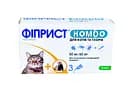 Капли KRKA Фиприст Комбо от блох, вшей, власоедов и клещей для котов, 3 пипетки