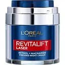 Ночной крем L'Oreal Paris Revitalift Lazer против морщин, для улучшения тона кожи лица, с ретинолом и никотинамидом, 50 мл