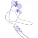 Наушники с микрофоном вставные Hoco M107 Discoverer universal earphones фиолетовые 6931474794581