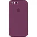 Чехол Silicone Case Square Full Camera Protective AA для Apple iPhone 7 plus/8 plus 5.5 Бордовый/Maroon