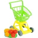 Детская игрушечная тележка для супермаркета, зеленого цвета