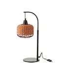Лампа настільна J-Line з абажуром з тростини 52 см помаранчева (53773)