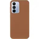 Шкіряний чохол Epik Leather Case Metal Buttons для Samsung Galaxy S23 FE Brown