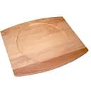 Доска для подачи Mazhura Есо овал с выемкой деревянная 36х41 см (mz424957)