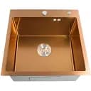 Кухонна мийка Germece Handmade PVD з нержавіючої сталі квадратна 3 мм 50x50x22 см бронза (000028082)
