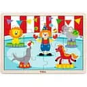 Деревянный пазл Viga Toys Цирк 16 элементов (51455)