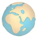 Прорізувач Oli&Carol Земна куля, блакитний з біжевим