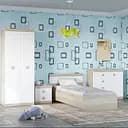 Спальня дитяча Еверест Соната Комплект 7 (модульна - 4 елементи) дуб сонома/білий (EVR-2591)