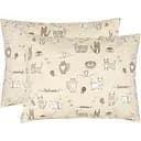 Наволочка Home Line Кошачья радость, бязь, песочно-розовая, 50х70 см, 2 шт. (175855)