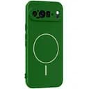 Чохол Silicone Cover Lakshmi Full Camera (AA) with MagFit для Google Pixel 9 Pro XL Зелений / Dark green