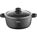 Кастрюля Ardesto Gemini Anzio со стеклянной крышкой черная 5 л (AR2454GE)