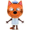 Яйцо-сюрприз с фигуркой Bambi Три кота голубое DT-3326-6E