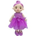 Лялька м'яка Devilon 36 см фіолетова сукня (860975)