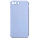 Чехол Silicone Case Square Full Camera Protective AA No Logo для Apple iPhone 7 plus/8 plus 5.5 Голубой/Lilac Blue