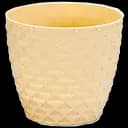 Горщик для квітів Serinova Kapadokia, 0.5 л, світло-жовтий (KAP1-PudraSari)