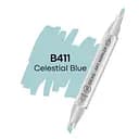 Маркер двосторонній Небесна блакить, B411, 99IDEAS