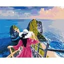 Набор для росписи по номерам Леди на островах, 40x50 см, BS51548