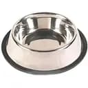 Миска для собак Trixie металева з гумовою кромкою 0.7 л 21 см (24852)