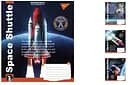 Зошити учнівські 12 аркушів клітинка Astronaut academy, 25 шт. в упаковці