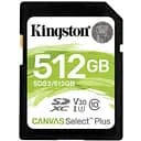 Карта памяти SDXC Kingston Canvas Select Plus 512Gb UHS-1 U1 V10 (SDS2/512GB)