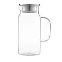Кувшин с крышкой Ardesto 1200 мл боросиликатное стекло нержавеющая сталь прозрачный (AR2612BPG)