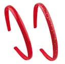 Набір середніх дитячих обручів для волосся Titania Heart and Glitter, 2 шт., червоний (7896 GIRL)