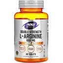 Аргинин NOW Sports L-Arginine 1000 mg Double Strength, 60 таблеток