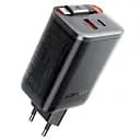 МЗП Acefast A111 GaN With Retractable Cable Type-C PD67W (1USB-A/1C) Black