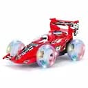Трюкова машина на радіокеруванні FA 9822-01, обертання передньої осі 360°, звук, світло, акумулятор 4.8 V, червона