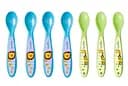 Набор ложек Nuvita, салатовый с синим, 7 шт. (NV1410Blue)