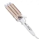 Потрійна плойка для волосся Kemei KM-1010 з терморегулятором