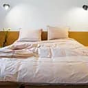 Комплект постельного белья Ecotton Premium Shifting Sand евро сатин вышивка с кантом бежевый (25093)