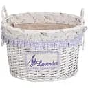 Корзина Natural House Лаванда с ручками 29х20х22 см белая (EW-24 S)