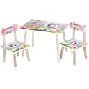 Детский столик Bambi M 501-26 Единорог деревянный с цифрами и двумя стульчиками