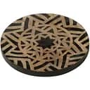 Набор подставок под чашки J-line бежево-черный 4 шт. (43966)