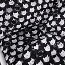 Комплект постельного белья MirSon Kids Time 17-0673 Monochrome Meows черный с белым 110 x 140 см (2200010185584)