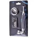 Гриндер для измельчения табака + трубка HL-YD-780 Silver Black (10912)