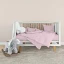 Комплект постельного белья детский Home Line бязь горошек розовый (181498)