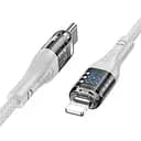 Кабель з дисплеєм Hoco U115 Type-C to Lightning PD 20W 1.2 метра сірий