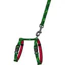 Шлея для кошек и собак мелких пород BronzeDog Urban Art Пиксель с поводком XS 18-27 см