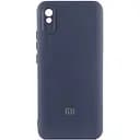 Чохол Lakshmi Silicone Cover Full Camera (AAA) with Logo для Xiaomi Redmi 9A Темно-синій / Midnight blue