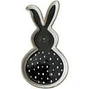 Блюдце J-LINE в форме зайчика черного цвета Бельгия (21429)