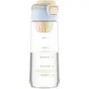 Бутылка для воды Ardesto Duo 720 мл с отсеком для фруктов голубовато-бежевая (AR2272DV)