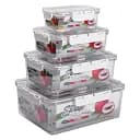 Набор лотков для пищевых продуктов Yiwu HP-27-5 4 штуки 0.7 л 1.7 л 3.3 л 5.7 л белый