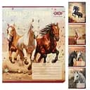 Зошити учнівські 24 аркуша лінія KIDS LINE HORSES, 20 шт. в упаковці